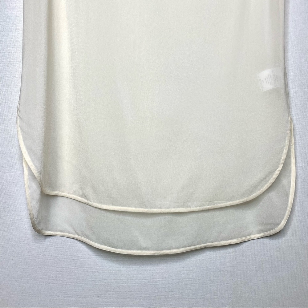 VINCE sheer off-white fancy top 🤍 - Picture 10 of 11